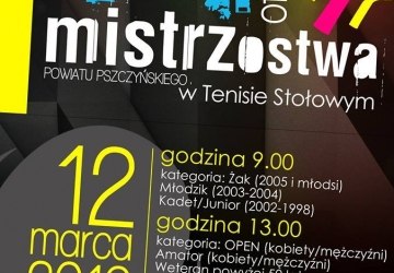 Mistrzostwa powiatu w tenisie stołowym